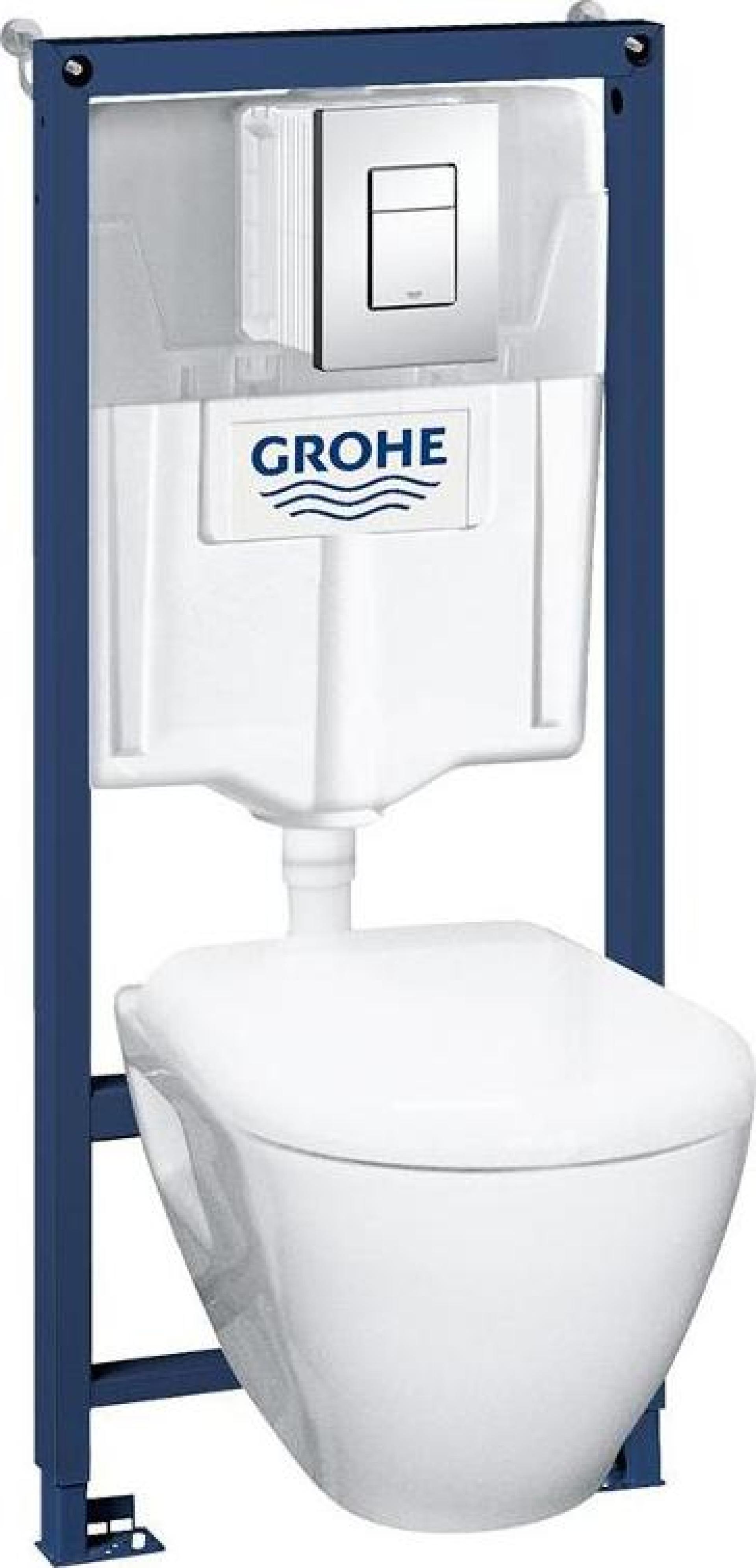 Комплект Grohe Solido Perfect 39186000, инсталляция, унитаз,крышка, кнопка